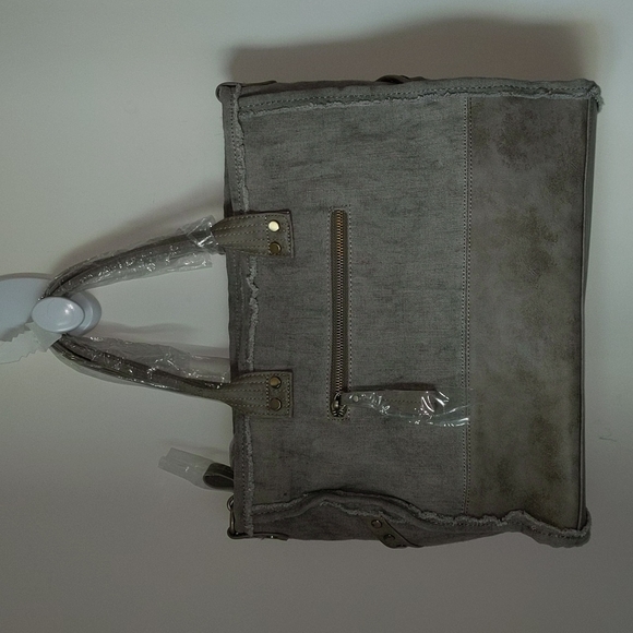 Antik Kraft Taupe Boho Tote Bag Shoulder Purse 47474 - Picture 8 of 11